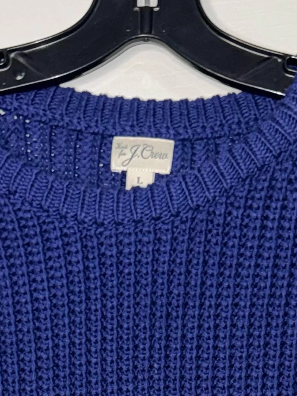 J. Crew Men's Crewneck Sweater in Deep Blue